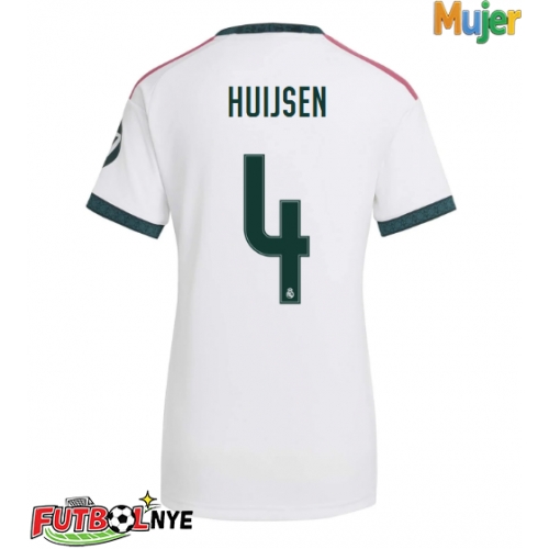 Camiseta Real Madrid Dean Huijsen #4 Primera Equipación para mujer 2026-27 manga corta